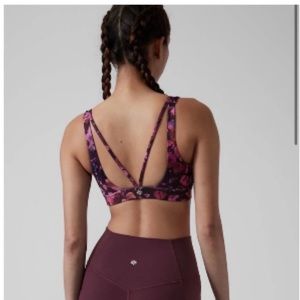 Athleta Floral Exhale Sports Bra